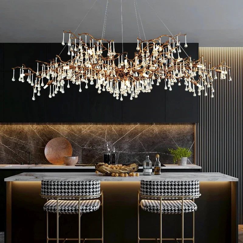 Chandelier Crystal Modern LED Ceiling Pendant Light