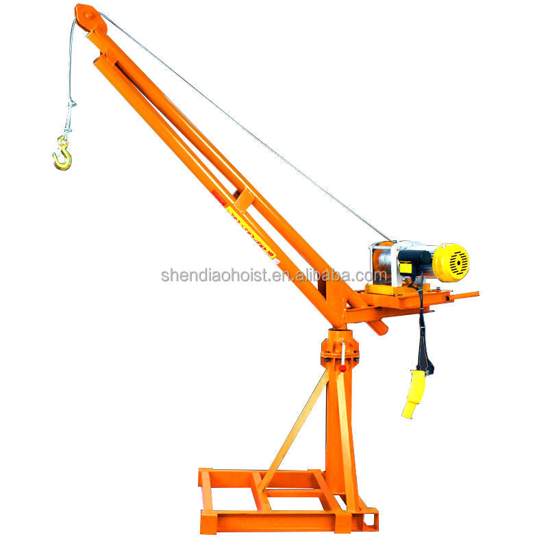 360 Degrees Rotate 300kg 500kg 1000kg Small Outdoor Use Mini Engine Crane