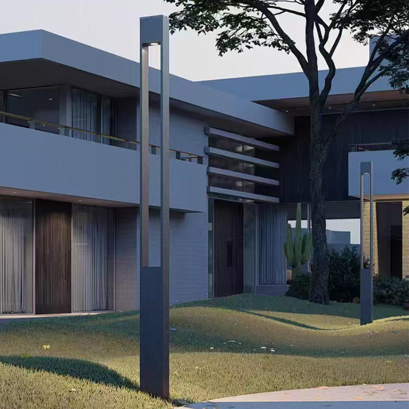 3M Outdoor Modern LED Solar Garden Lights Warm White IP65 Aluminum Street and Villa Park Lighting for Residential Areas Roads