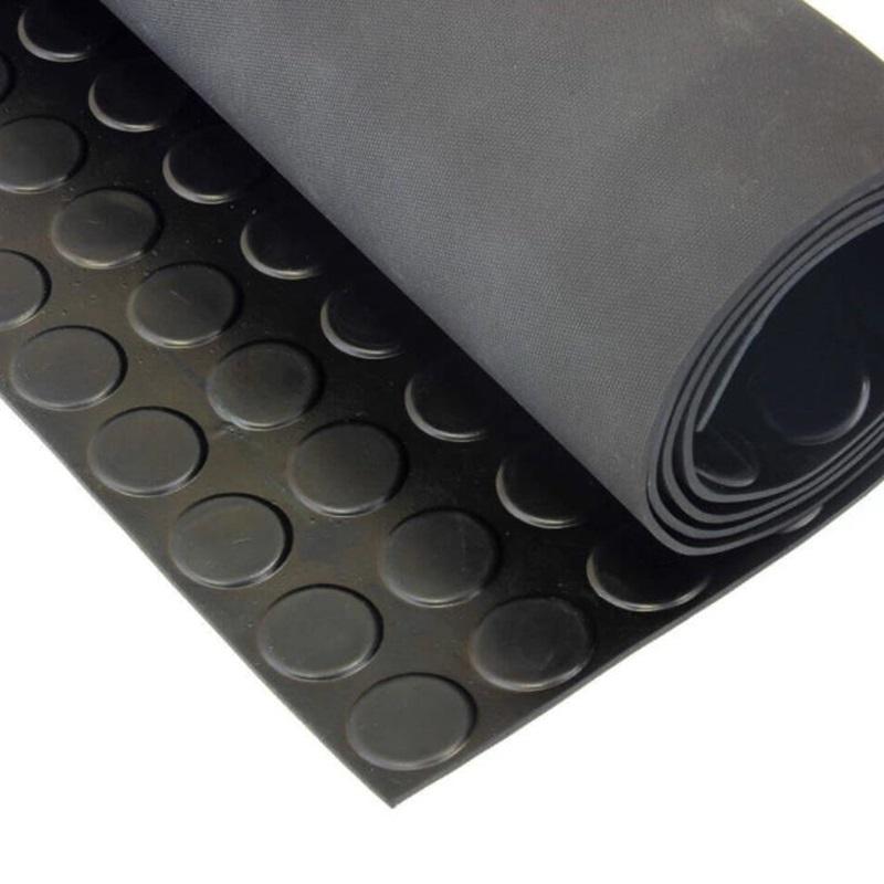 3mm 4mm 5mm Sbr Scr Cr Black Anti-slip Shark Skin Embossed Neoprene Rubber Sheet Fabric Customised Rubber Sheet Rolls