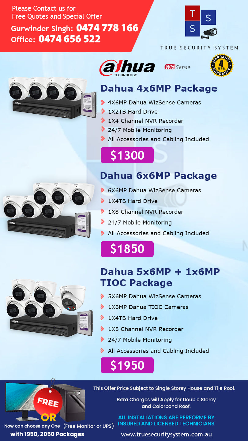 CCTV Security Camera System 4CH DVR Surveillance Kit