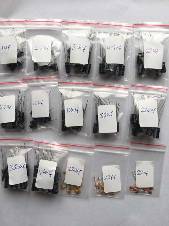 Capacitor Kit Assortment Electrolytic Ceramic 500pcs