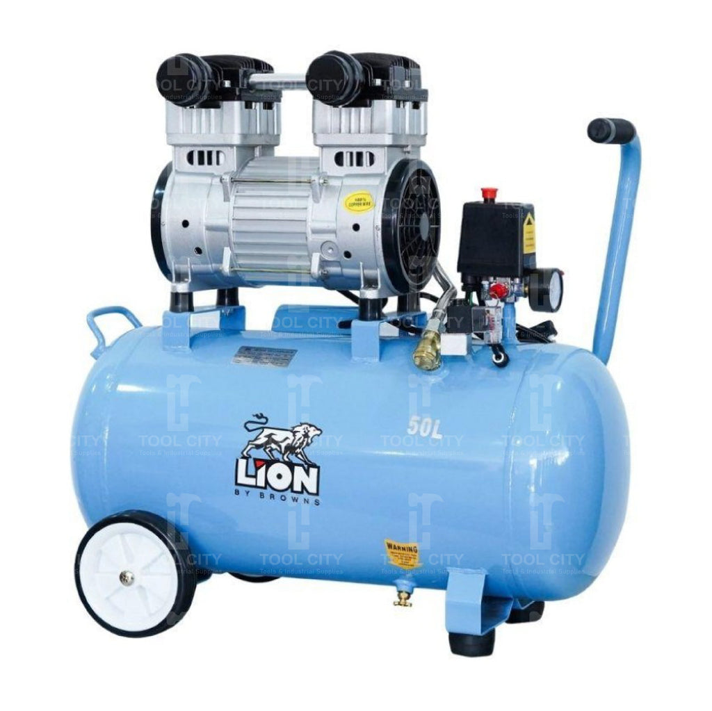 Air Compressor 50L Portable Oil-Free Silent 2HP