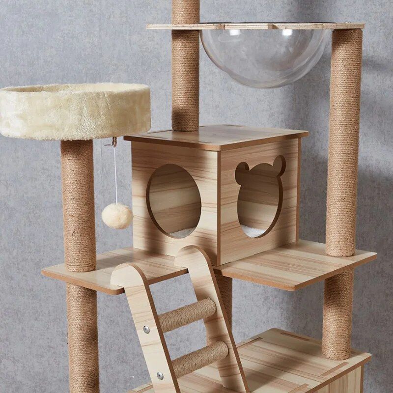 Cat Tree Tower Scratching Post Multi-Level Condo