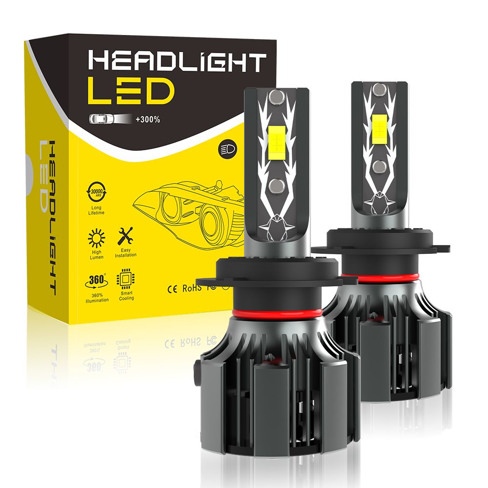 Car LED Headlight Bulb H7 H11 9005 6000K Auto Lamp