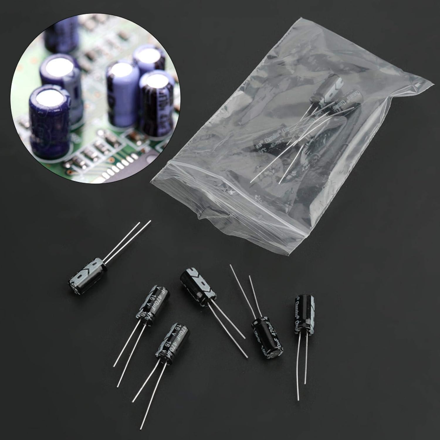 Capacitor Kit Assortment Electrolytic Ceramic 500pcs