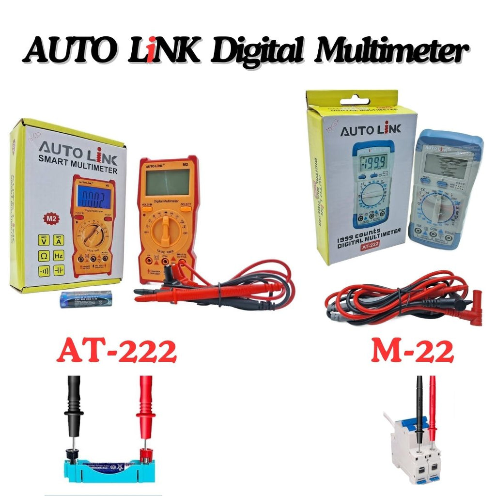 Digital Multimeter Auto Range AC DC Voltage Tester
