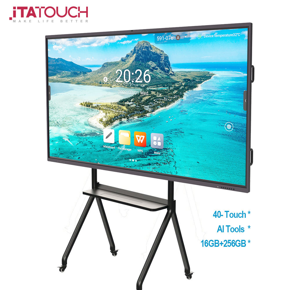 All-In-One Interactive 75 Inch Smart Board AI Electronic Teaching Blackboard for Science Education Children's All-In-One