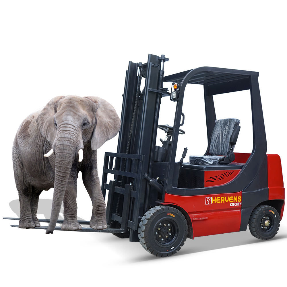 Electric High-power AC Motor 1.5 Tons Industrial Forklift Automatic Pallet Truck Power Lift Stacker Crane Electric Forklift