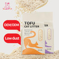 Factory Wholesale Low Dust Absorbs Water Fast Natural Plant Super Absorbability Eco Friendly Arena Para Gatos Tofu Cat Litter