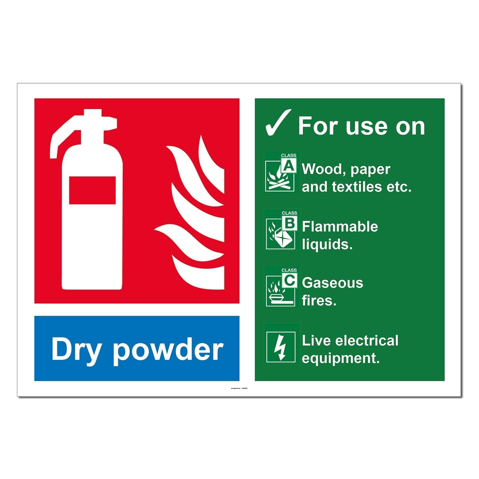 Fire Extinguisher Dry Powder ABC Type 4kg Portable