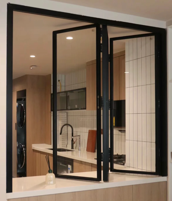 Folding windows Frameless Folding windows Horizontal Folding windows Folding Balcony Window