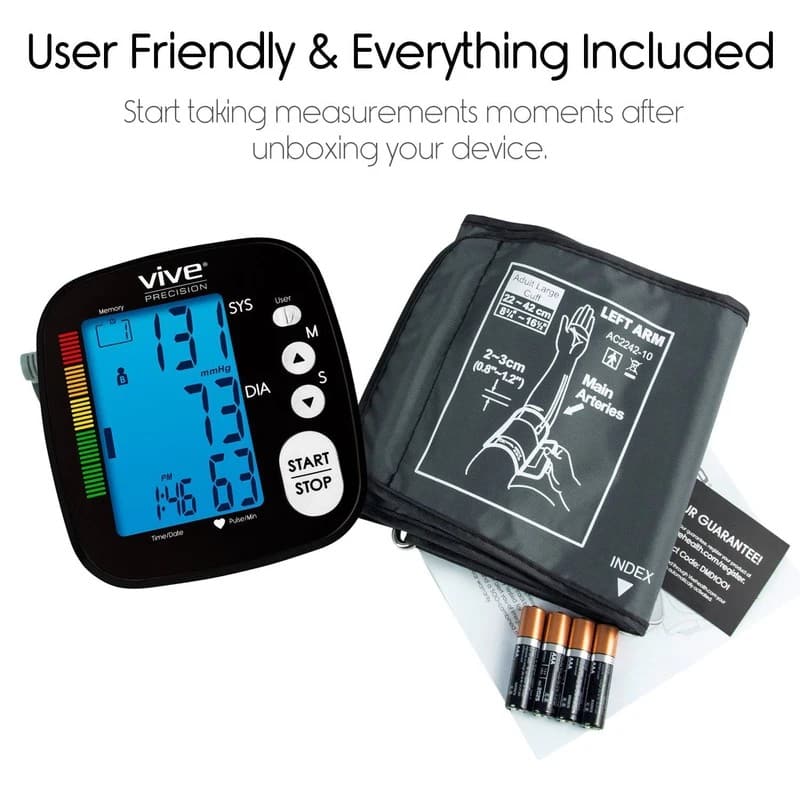 Blood Pressure Monitor Digital Automatic Arm Cuff