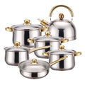 Stainless Steel 12-piece Pot Set