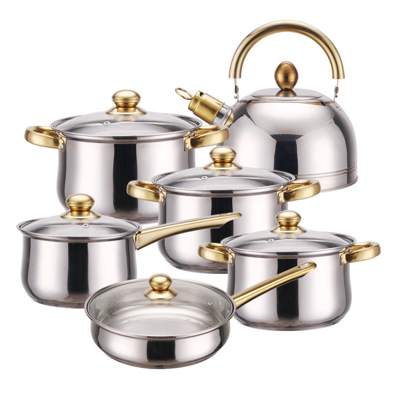 Stainless Steel 12-piece Pot Set