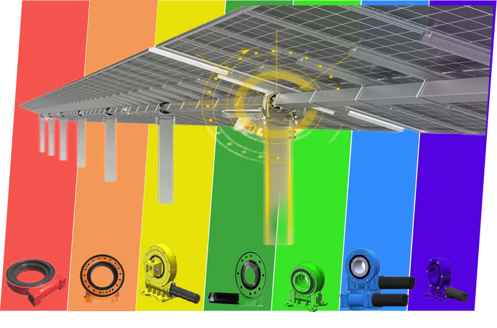 Have Stock SDE3+24V Motor Dual Axis Slewing Drive for Solar Energy