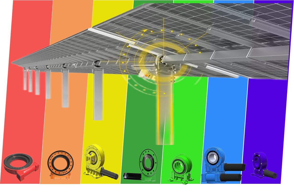 Have Stock SDE3+24V Motor Dual Axis Slewing Drive for Solar Energy