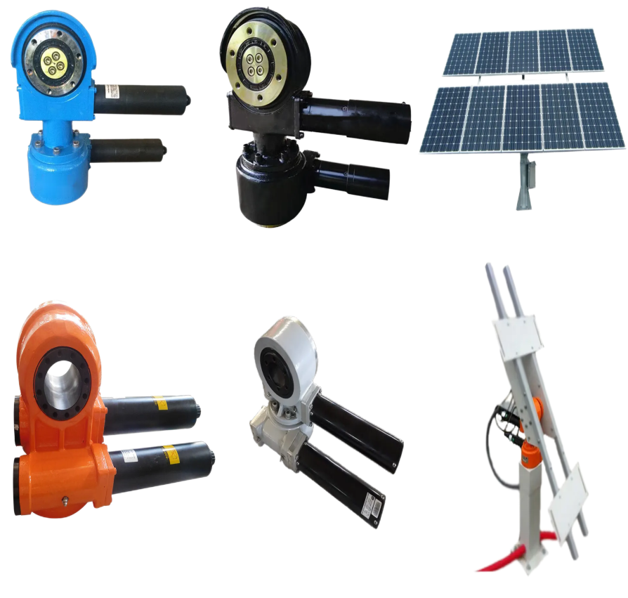 Have Stock SDE3+24V Motor Dual Axis Slewing Drive for Solar Energy