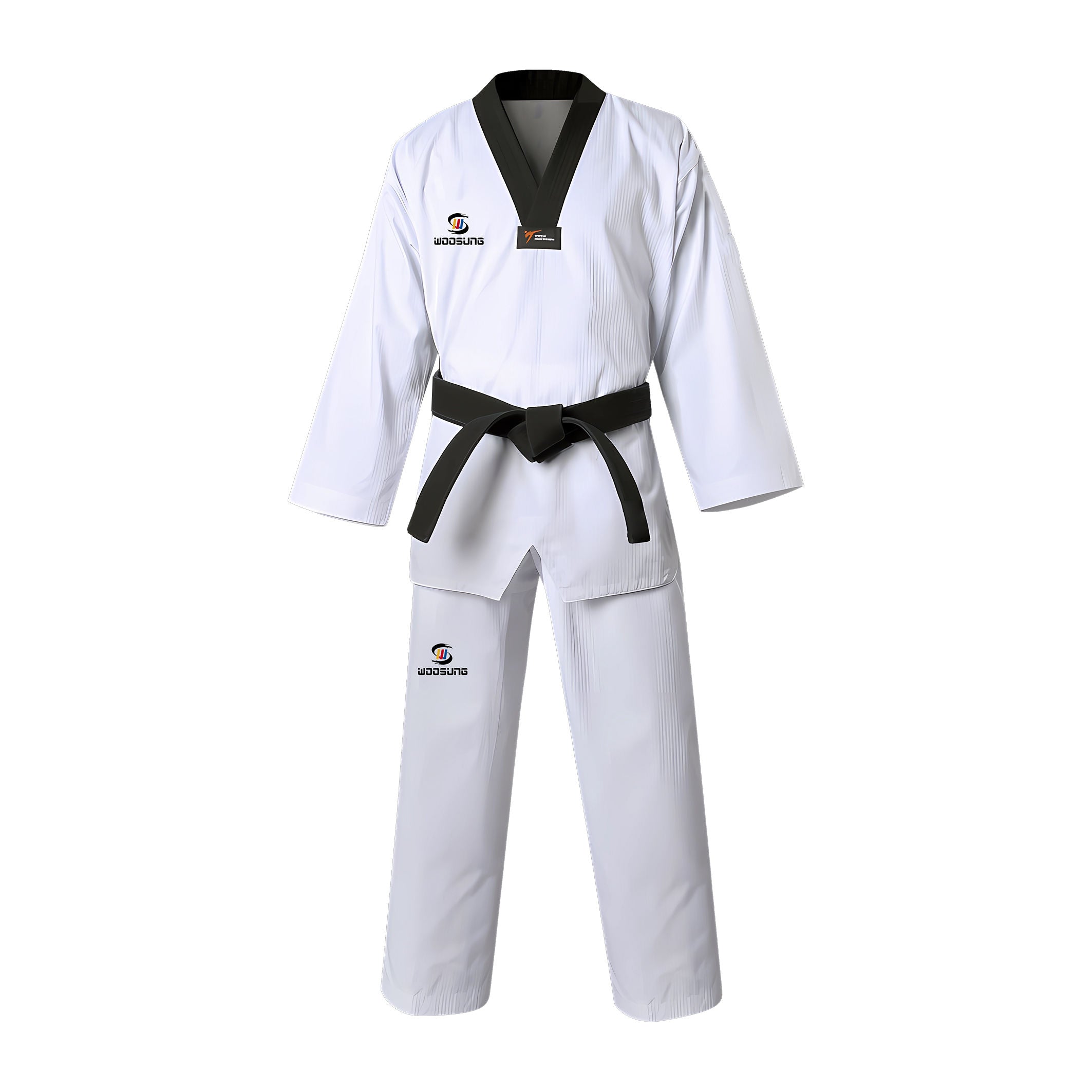 Woosung Black v Neck Wtf Uniform Taekwondo Martial Arts Uniform Karatetaekwondo Uniform