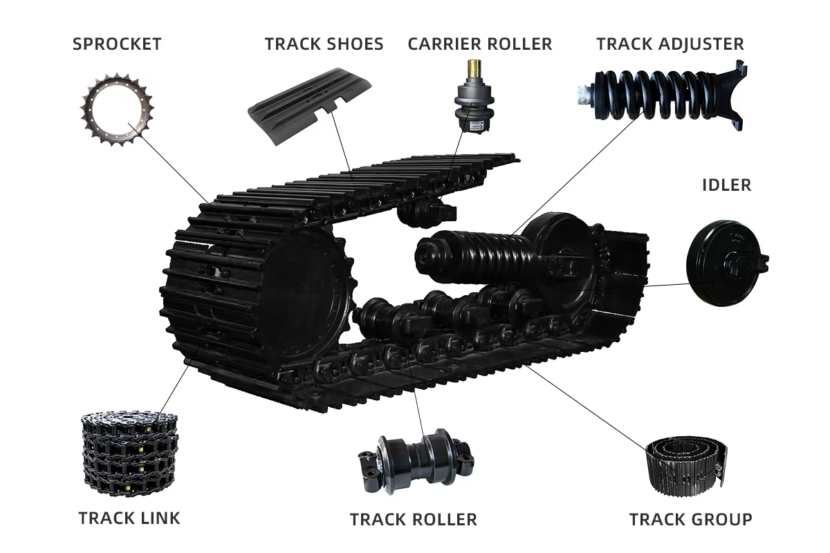 IHI30 heavy duty Excavator undercarriage components Bulldozer Spare Parts Track Rollers