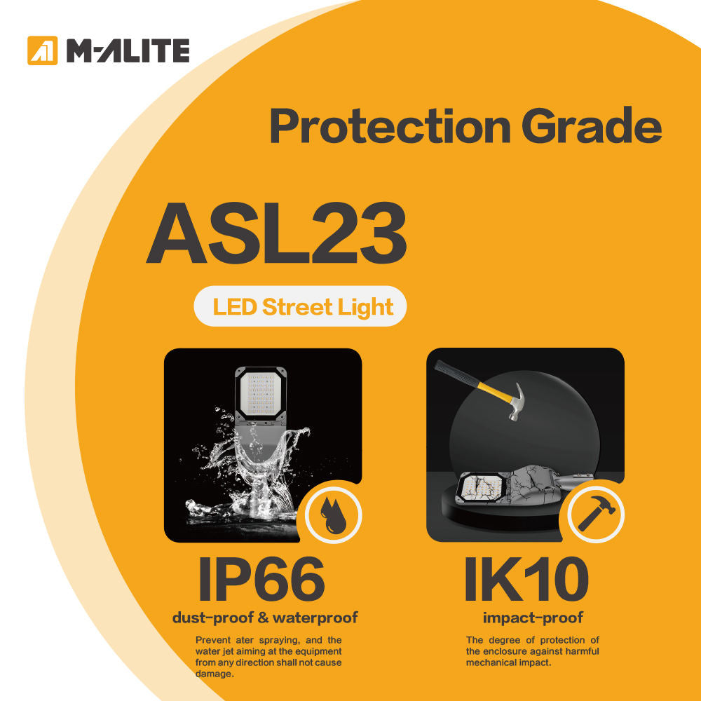 IK09 Rated LED Street Light For African Urban Street Lighting And Public Procurement