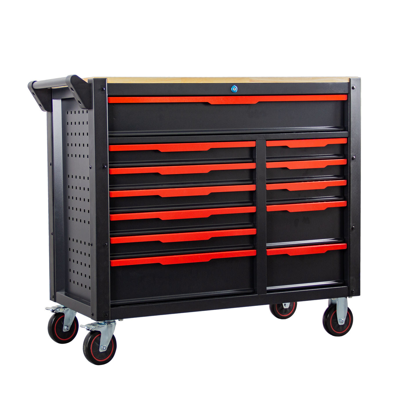 Mechanic Tool Cart Cabinet with 416-Piece Hand Tool Set Hard Case 12 Drawers OEM Customizable Rolling Storage