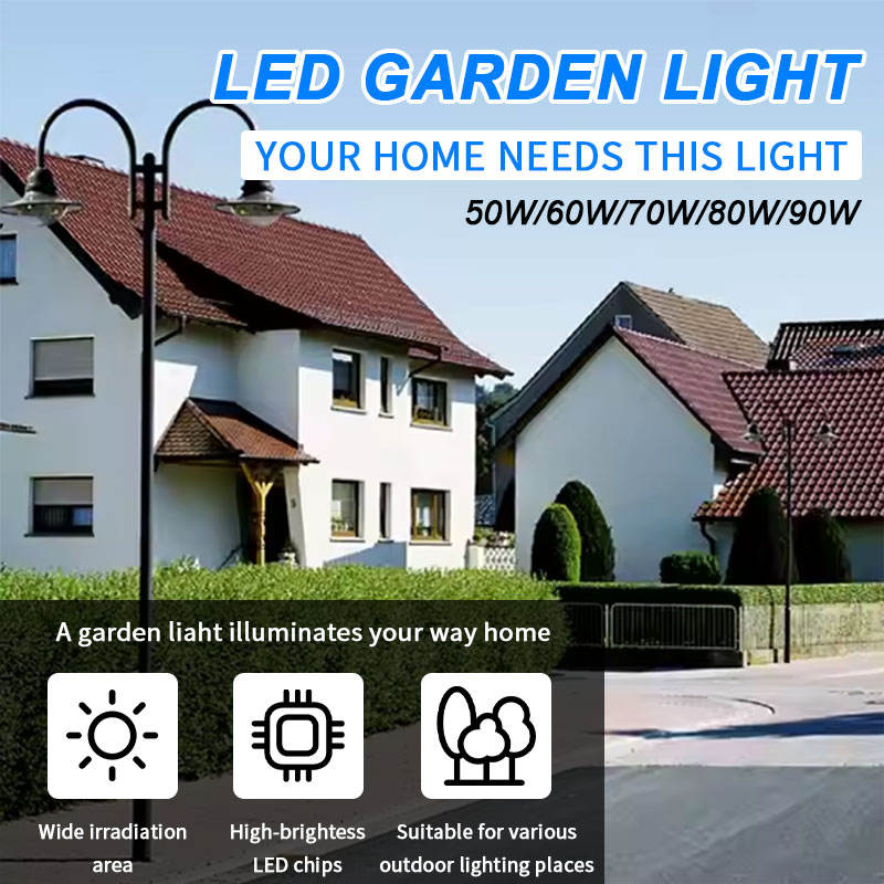 New Design Outdoor IP66 Waterproof Industrial Parks Lot Villa LED Lamp Courtyard Garden Light