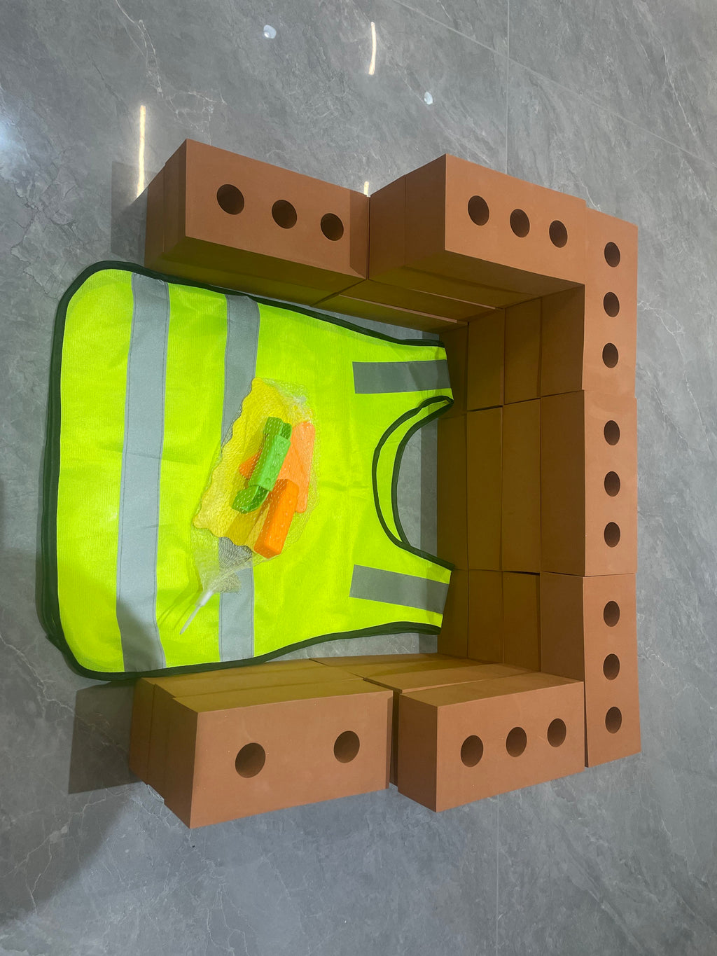 STEM Construction Building Blocks Interlocking Engineering Toy with Tool