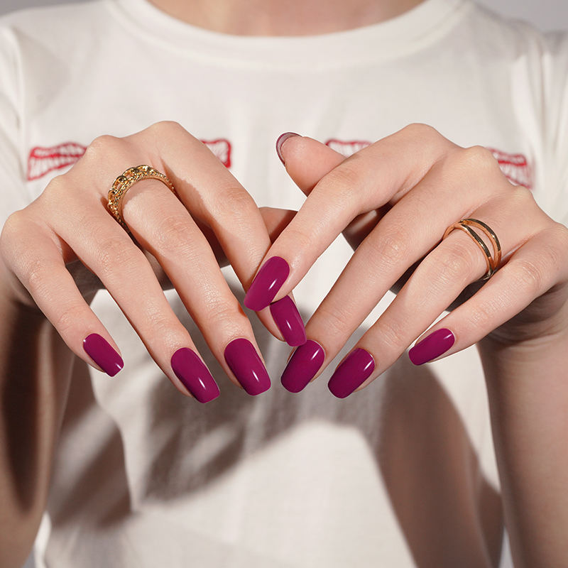 TPO Free Long Lasting Solid Color Gel Nail Wraps Waterproof UV Lamp HEMA Free Semi Cured Gel Nail Stickers