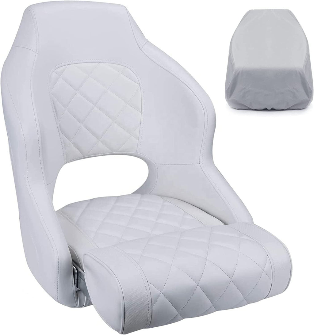 Wholesale White Marine Captain Pontoon Boat Chair Bucket Captain Helm Boat Seat Yacht Boat Seat Manufacturer