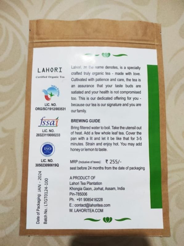 Organic Green Tea Premium Quality Loose Leaf Bulk