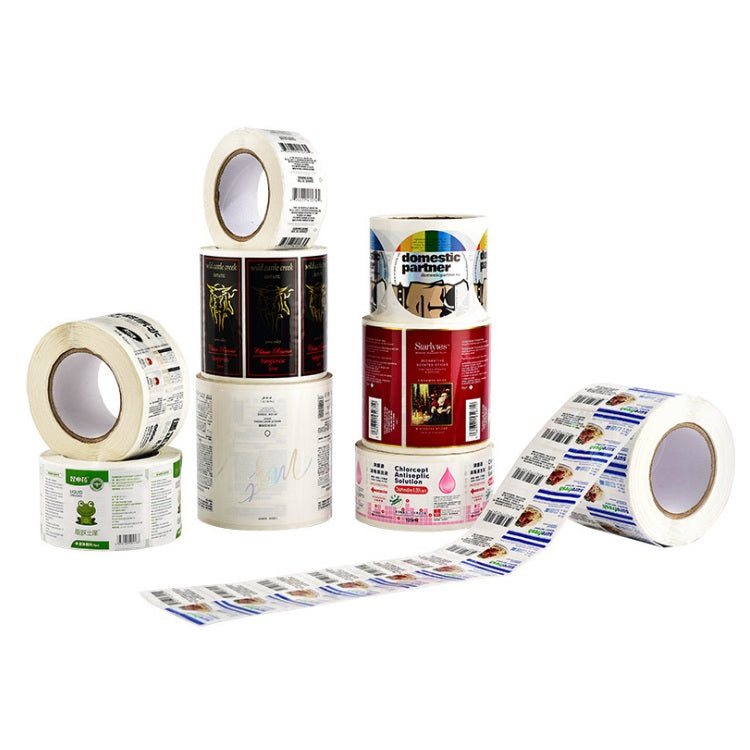 Label Sticker Printing Custom Adhesive Vinyl Roll