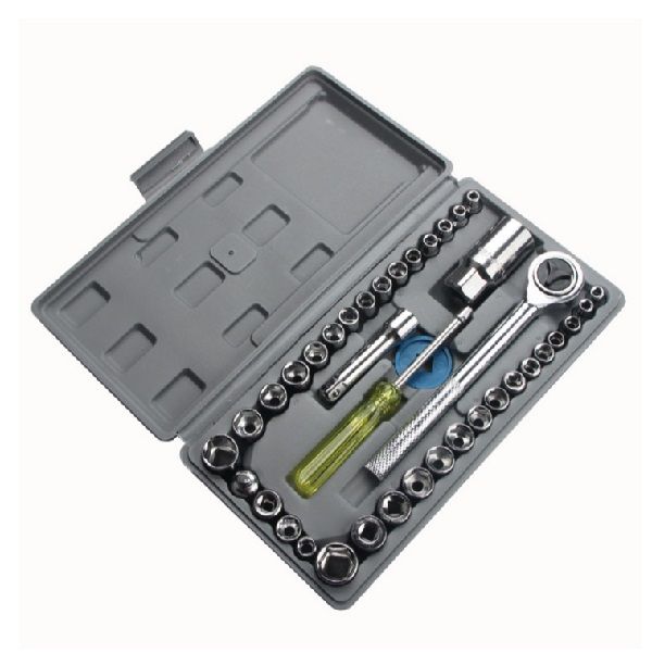 Socket Wrench Set 46pcs Ratchet Tool Kit Mechanic