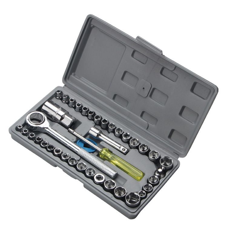 Socket Wrench Set 46pcs Ratchet Tool Kit Mechanic